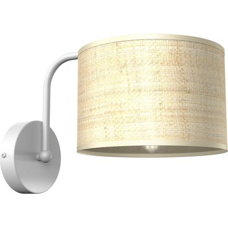 Applique murale Marshall rotin blanc E27 60W Milagro (1/5)