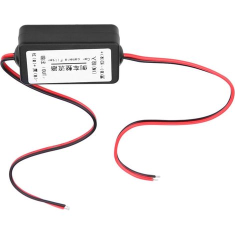 Eosnow 12V DC Kfz-Rückfahrkamera-Stromversorgungsrelais-Kondensatorfilter-Gleichrichter (1/4)