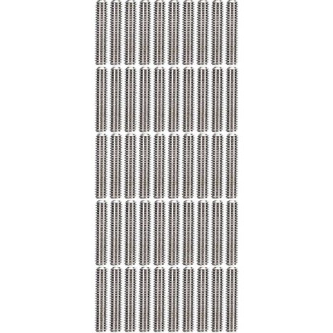 Assortiment de 50 vis sans tête en acier inoxydable A2-70 M2,5x12 (1/4)