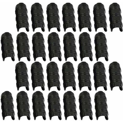 30 bridas de 32 mm para sujetar lonas de jardín, invernaderos, plásticos y plantas. (1/4)