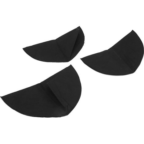 Filiyano-Lot de 3 doublures demi-rondes en feutre réutilisables pour pots de fleurs muraux, noires, 40 cm (16 pouces). (1/5)