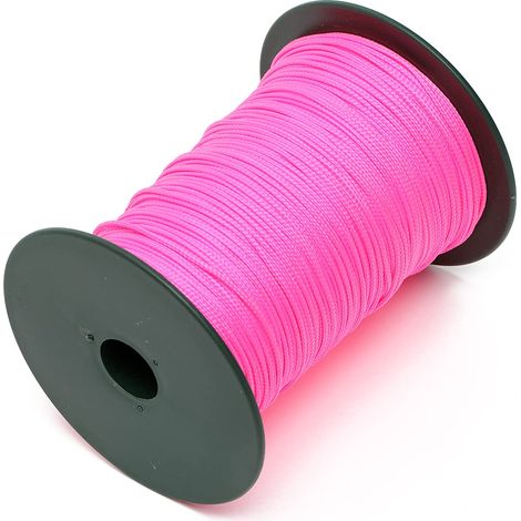 Corde Tressée polypropylène PP Rose Fluo Bobine Ø 1,5mm ± 500m 420RF/2 (1/4)