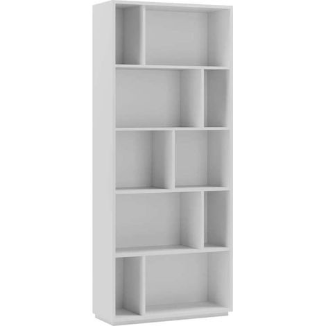Estanteria 5 alturas modelo 545 acabado blanco. 191 cm(alto), 80 cm(ancho), 32 cm(fondo). (1/4)
