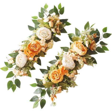 Kunstblumen-Set für Hochzeitsbögen, Bogendekoration mit Blumengirlande – 2-teilig (1/5)