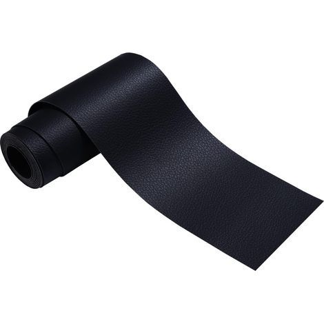 Kit De Patch en Cuir, Profession Réparation du Cuir autocollante - Canapé, Siège Auto, Canapé, Sac à Dos, Déchirer, BrûLures, Taches, Réparation des Cuirs (Noir, 7,6x152CM) (1/5)