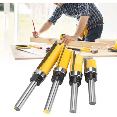 4 Sätze Holzfräser für Graviermaschinen, 1/4"-Schaft-Profilfräser (1/5)