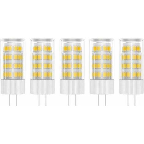 Ampoules LED G4 5 W, 51 LED SMD 2835, blanc chaud 3000 K, équivalent à des lampes halogènes 50 W, AC/DC 220 V. (1/4)