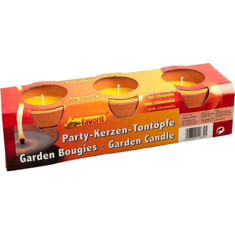 Favorit Partykerze Mückenabwehr 3er Pack Schädlingsbekämpfung (1/2)