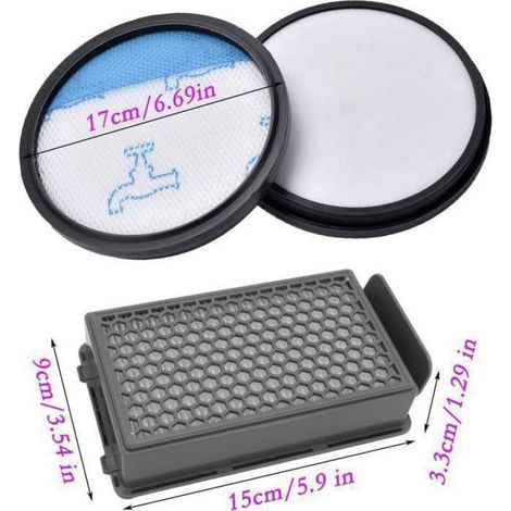 Filtre HEPA - Filtre En Mousse - Pour Aspirateur Rowenta Compact Power XXL - RO4825 RO4871 RO4855 RO4881 - Lot De 4 (1/5)
