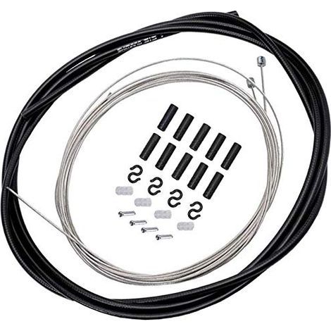Schaltzugset für Fahrräder (1,5 m vorne + 2,1 m hinten), Universalhülle, Endkappe, Reparaturset, für Mountainbike und Rennrad (1/5)
