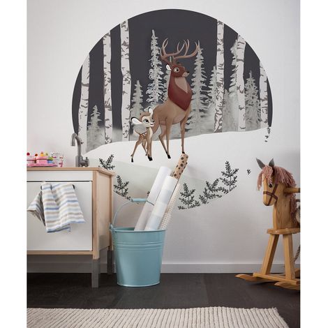 Komar Bambi Great Prince 125 x 125 cm, Stickers pour les murs DD1-014 (1/3)