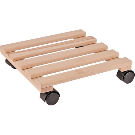 Pflanzenroller Buche Blumenroller 30x30 cm Pflanzenständer (1/3)