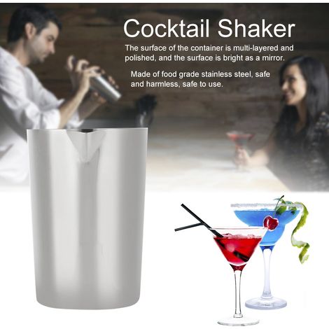 Cocktailshaker aus Edelstahl, Barwerkzeug für Mixologie und Getränkezubereitung (1/5)