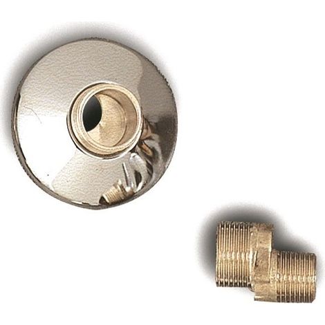 Eccentrico con rosone acciaio MM 1/2" x 3/4" - Spostamento mm.10 636600ON1/2
