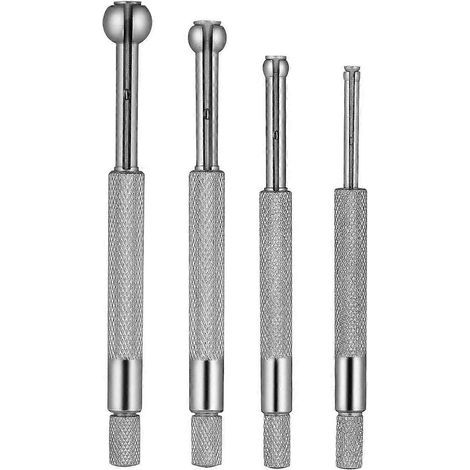 UKCOCO Satz mit 4 Präzisions-Vollkugellehren für kleine Bohrungen, teleskopisch, kugelförmig und gehärtet, 3 bis 14 mm – 10,50 x 1,00 x 1,00 cm (1/4)