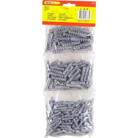 Dübel Sortiment 300 teilig Universaldübel Set 6mm 8mm 10mm (1/2)
