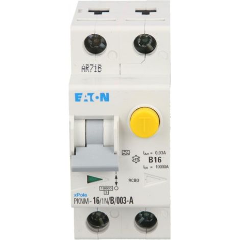 Eaton PKNM16/1 N B 16A Interruptor Automático Blanco para carril DIN
