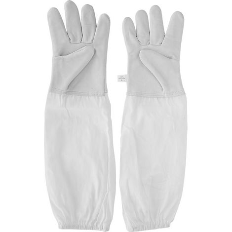Gants apiculture – manches longues – poignets élastiques – XL – protection (1/5)