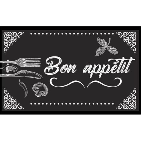 Tapis de cuisine 60 x 40 cm - Dessous PVC (1/4)