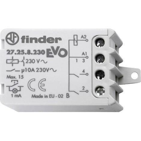 Finder – Relais d'impulsions 10A – Contacteur à clé – Tension 230V – Indice de protection IP20 – Pour installations électriques (1/8)
