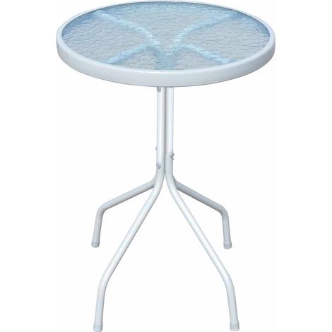 Set da Bistrot 3 pz Salotto da Giardino in Acciaio Nero (1/5)