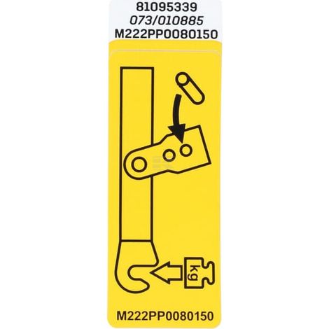 Étiquette AGCO M222PP0080150