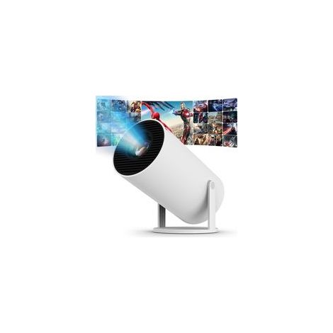 Videoprojecteur avec Android 11 Mini Projecteur WiFi 6 Bluetooth Retroprojecteur 4k 120 ANSI Lumens Projecteur Video Compatible Telephone/TV/HDMI/USB