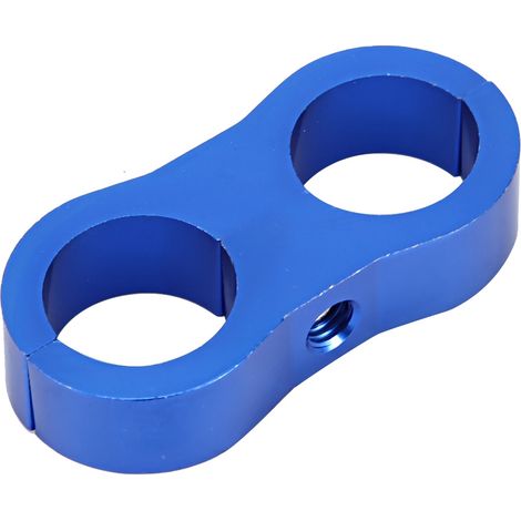 Collier de serrage universel AN10 en alliage d'aluminium pour séparateur de tuyau d'huile, pièces de modification automobile (bleu) (1/5)
