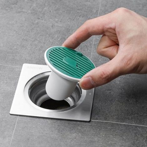 Bouchon magnétique anti-odeurs pour siphon de sol 1,45" (vert) (1/5)