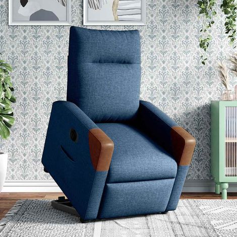 Maison Exclusive - Relaxsessel mit Aufstehhilfe Elektrisch Blau S
