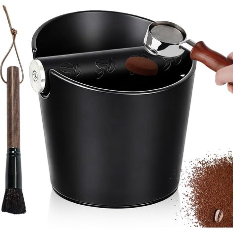 Kaffeedose: kleine Espressodose, rutschfester Behälter für Kaffeepulver, Kaffeedose mit Bürste, Kaffeebehälter für Kaffeemaschinen zu Hause und im Büro (1/5)