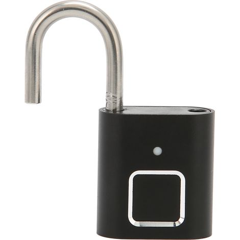 Cadenas biométrique à empreinte digitale, verrou de sécurité intelligent, étanche, chargement USB, pour valises, sacs à main, casiers scolaires et salles de sport.