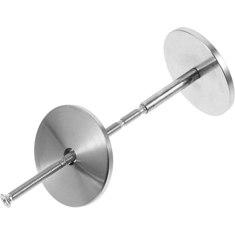 Cache trou de porte en acier inoxydable argenté facile à (1/5)