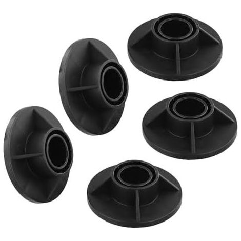 Pieds De Support - Pour Piscine Acier - Compatible Cadres Ronds Et Carrés - Noir - Lot De 5 (1/5)