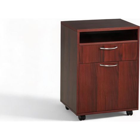 Meuble de rangement de bureau café Oscuro 40 x 35 x 60 cm (1/5)