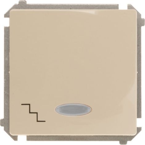 Interruptor de escalera iluminado Simon Basic, conectores de liberaci贸n r谩pida, color beige BMW6L.01/12