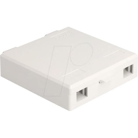 DELOCK BOÎTE DE RACCORDEMENT LWL POUR 2 X SC SIMPLEX OU LC DUPLEX BLANC 87139