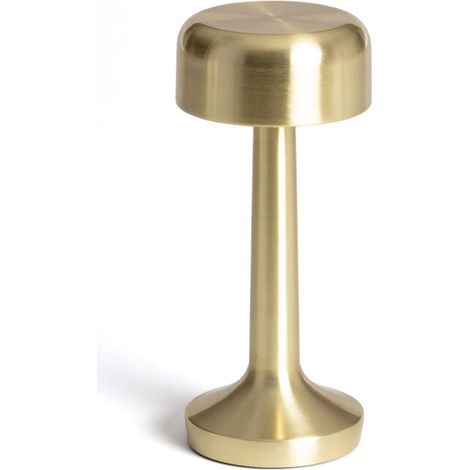 Lampe à Poser LED Portative Extérieure 3W Ciara avec Batterie Rechargeable USB Doré (1/4)