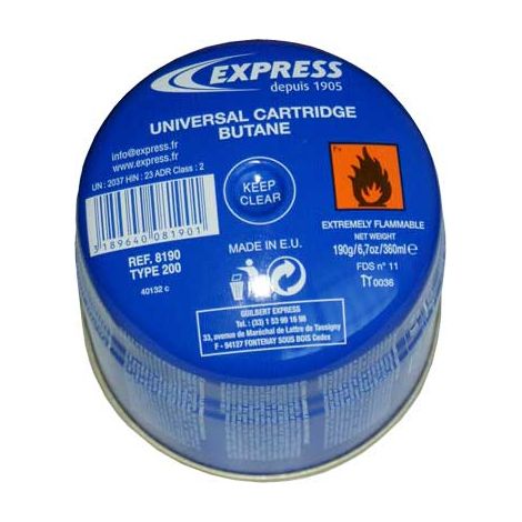 Cartuccia gas per lampada  Gr 190 express     EXPRESS