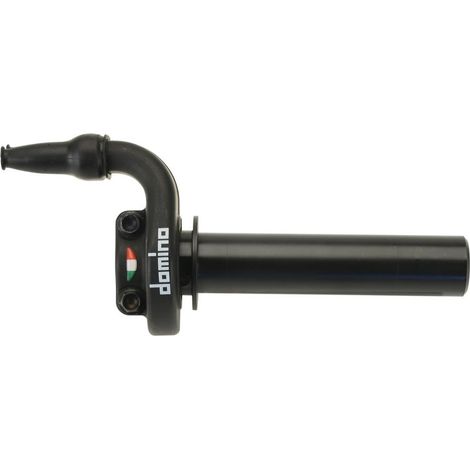 DOMINO NUEVO ROLGAZ UNIVERSAL COMPLETO KRE 03 SIN PUÑOS COLOR NEGRO (ROLGAZ RÁPIDO CON SISTEMA DE EMPUJE Y PULSO) NECESITA CABLE 5433.96.04-00 O DEDICADO A MOTOCICLETA