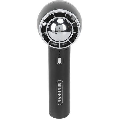 Ventilateur portable 3 vitesses, chargement USB, ventilation puissante, léger, batterie 1200 mAh, idéal pour le bureau et les voyages (noir). (1/5)
