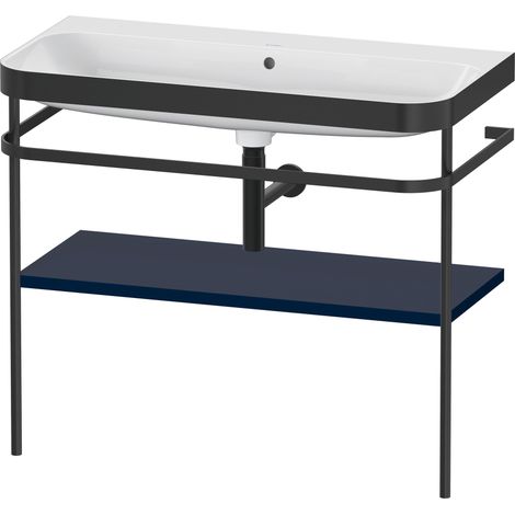 Set Duravit Happy D.2 Plus con soporte metálico, 975x490mm, sin