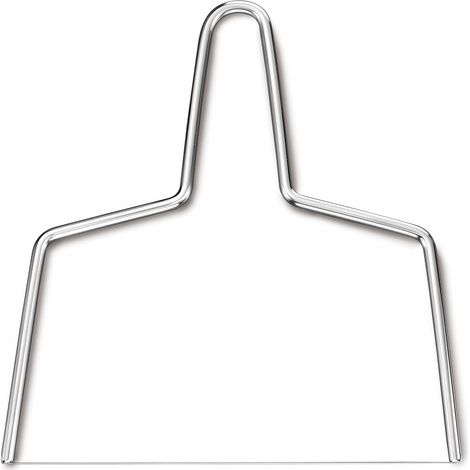 Couteau à fromage à archet - 1 pièce - Acier inoxydable - Coupe précise sans écrasement - Pour fromages à pâte dure et molle - Lame 24 cm