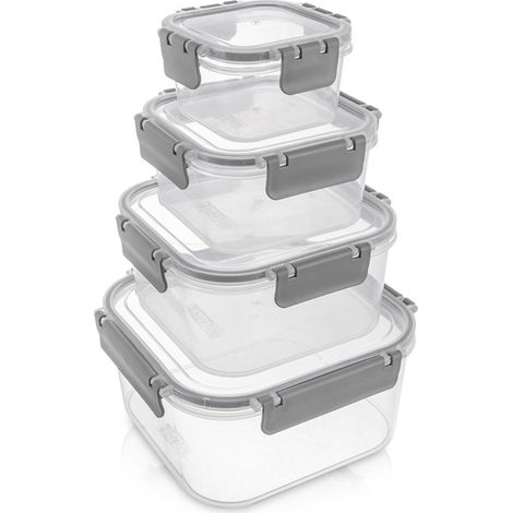 Contenitori per alimenti con coperchio e guarnizione, 4 pezzi. (1/5)