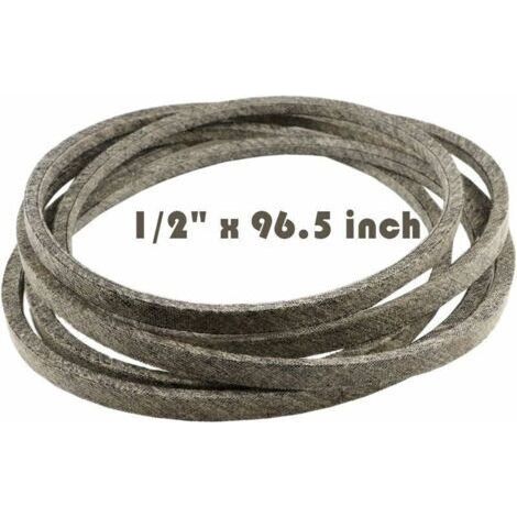 Courroie d'entraînement de transmission de lames de plate-forme de coupe de tracteur de tondeuse à gazon pour CUB Cadet 954-04060, 954-04060A, 954-04060B 1/2"x 96.5" Fabriqué en Kevlar (1/4)