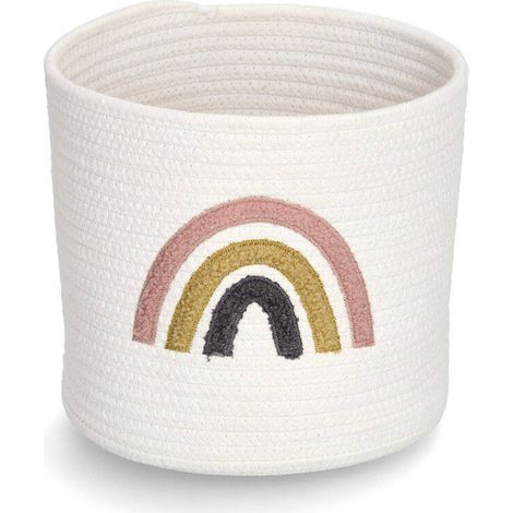Geflochtener Aufbewahrungskorb RAINBOW, Ø 25 cm (1/4)