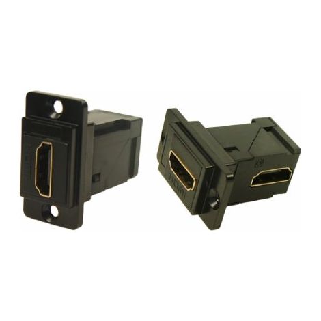 Connecteur HDMI traversant RS PRO Femelle Traversée de panneau 19 voies 35.3 x 19 x 35.5 mm Angle droit ( Prix pour 1 )