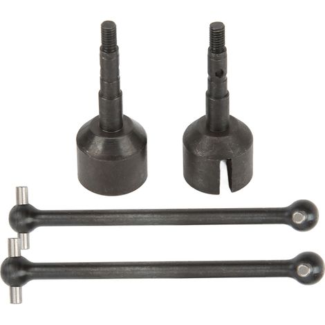 Arbre de transmission CVD arrière en acier pour RC 1/10 ARRMA Granite, axe moteur renforcé noir, paire de cardans de précision pour voiture radiocommandée (1/5)