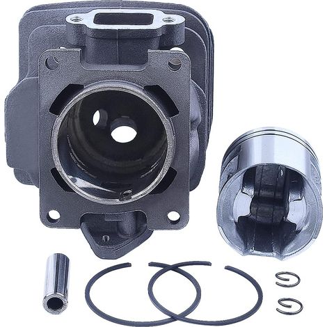 Kit piston de cylindre et carburateur pour Stihl MS261 MS261C MS 261 C Tronçonneuse 44,7 mm de remplacement 1141 020 1200 Pièce avec joint d'huile, bouchon d'essence, soupape de décompression, rouleme (1/5)