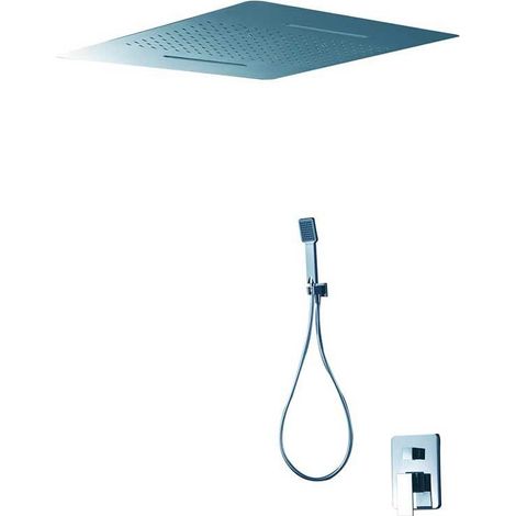 Conjunto Ducha de Acero Inox. Rectangular Serie Sumatra IMEX Premarco: Incluido (1/5)